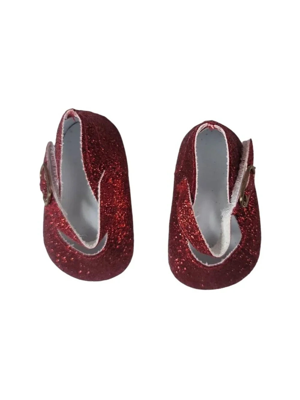 Mary Jane Red Glitter Shoes for 18